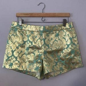 J. Crew Metallic Shorts